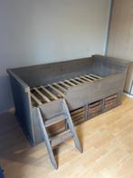 kajuitbed, Ophalen, 85 tot 100 cm, Zo goed als nieuw, Lattenbodem
