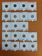 1 rap en 5 rap 1946 - 1988 Zwitserland Helvetica Franc, Postzegels en Munten, Ophalen of Verzenden, Buitenland, Munten