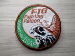 Patch RNLAF ISAF F-16 Fighting Falcon lichte uitvoering, Verzenden, Luchtmacht, Nederland, Embleem of Badge