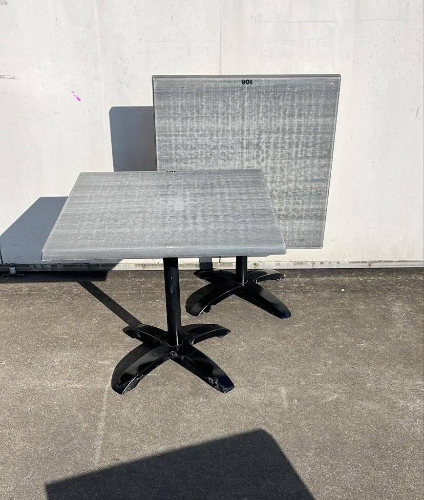 4 stuks horeca restaurant terras tafels werzalit inklapbaar, Ophalen, Gebruikt