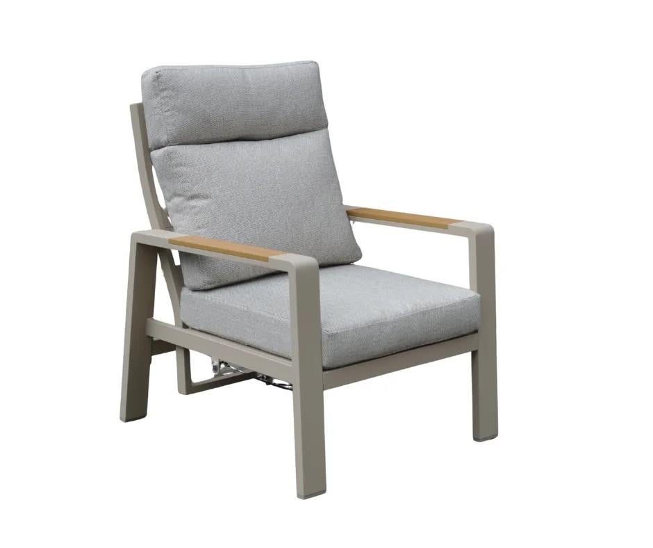 NIEUW!!! Luxe aluminium tuinstoel met kussens, Ophalen, Loungeset, Stoel, Nieuw