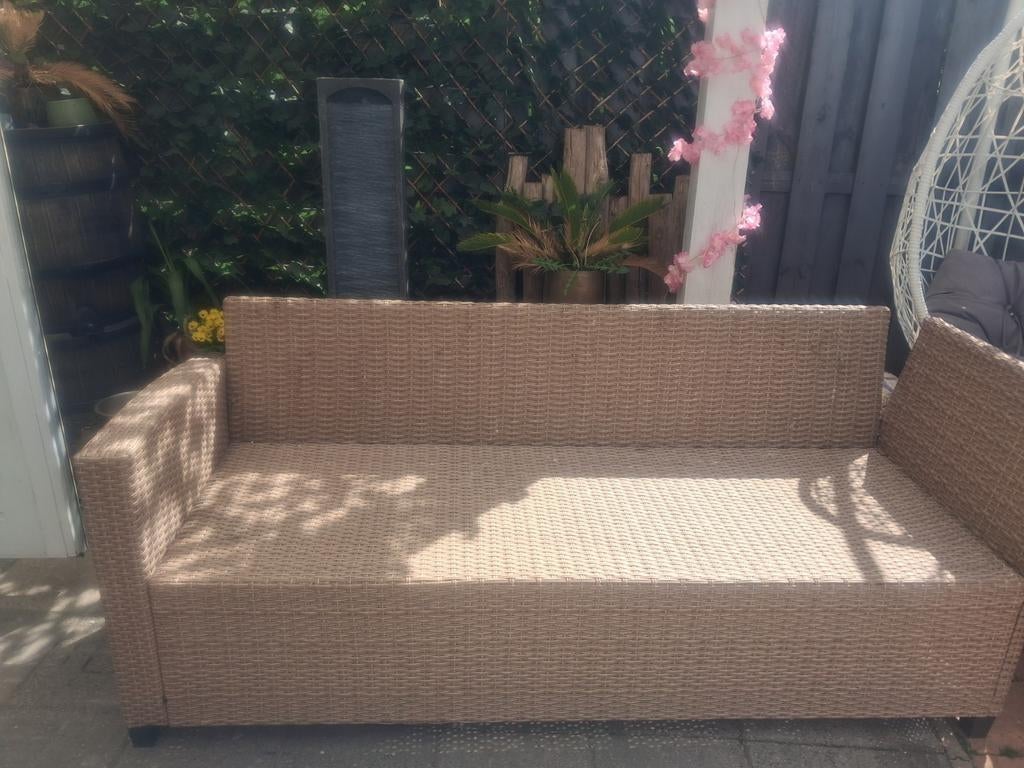 Tuinbank rotan, Ophalen of Verzenden, Gebruikt