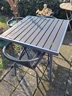 Compact tuinsetje: tafel + 2 stoelen voor balkon/kleine tuin, Tuin en Terras, Overige materialen, Gebruikt, Tuinset, Eettafel