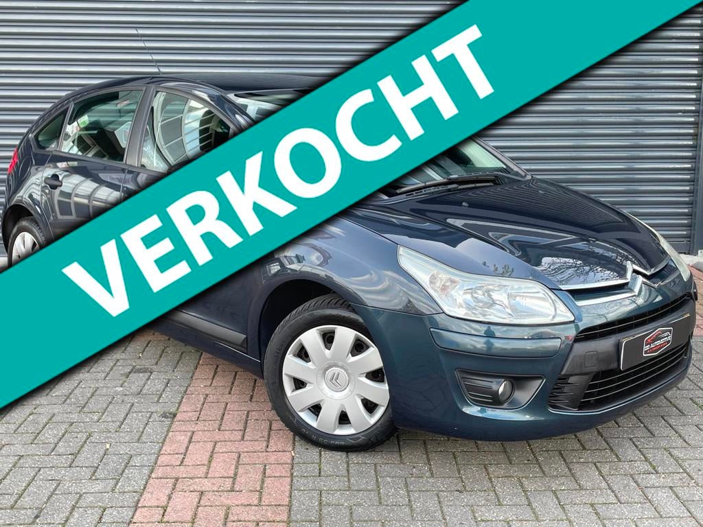 Citroen C4 1.4 16V Anniversaire Airco | Cruise | Pdc | Clima, Auto's, Voorwielaandrijving, Stof, 4 cilinders, Blauw