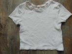 T-shirt cropped ecru maat 158 H&M shirt / topje, Meisje, H&M, Ophalen of Verzenden, Zo goed als nieuw
