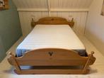 Vintage bed/ledikant/jaren 70 /eiken 140*200, Ophalen, Gebruikt, Tweepersoons, 140 cm