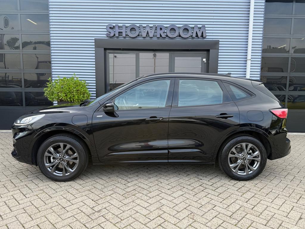 Ford Kuga 2.5 PHEV ST-Line X Automaat|Leder|Camera|Navi|18in, Auto's, Ford, Gebruikt, 4 cilinders, Zwart, Bedrijf
