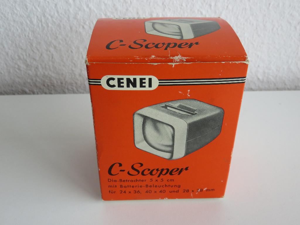 Vintage Cenei C-scoper diaviewer diakijker, Audio, Tv en Foto, Diaprojectors, Ophalen of Verzenden, Gebruikt