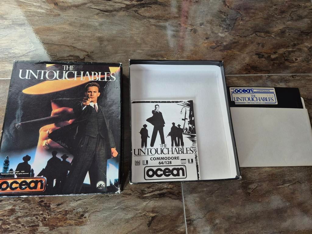 Commodore 64 C64 Origineel Disk Spel - The Untouchables, Avontuur en Actie, Gebruikt, 1 speler, Ophalen of Verzenden