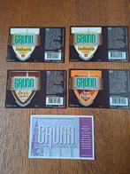 5 x bier etiket Grunn, ongebruikt, Ophalen of Verzenden, Nieuw, Overige typen, Overige merken