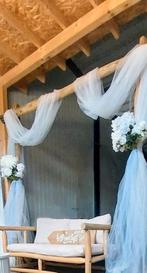 backdrop kastanje houten palen bruiloft te huur, Palen, Nieuw, Ophalen of Verzenden, Hardhout