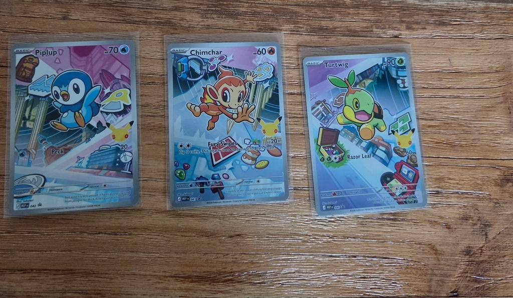 Pokémon First Partner, Hobby en Vrije tijd, Verzamelkaartspellen | Pokémon, Ophalen of Verzenden, Zo goed als nieuw, Meerdere kaarten