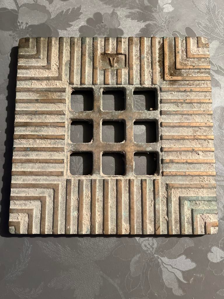 Gietijzeren rooster VIJ, Ophalen of Verzenden