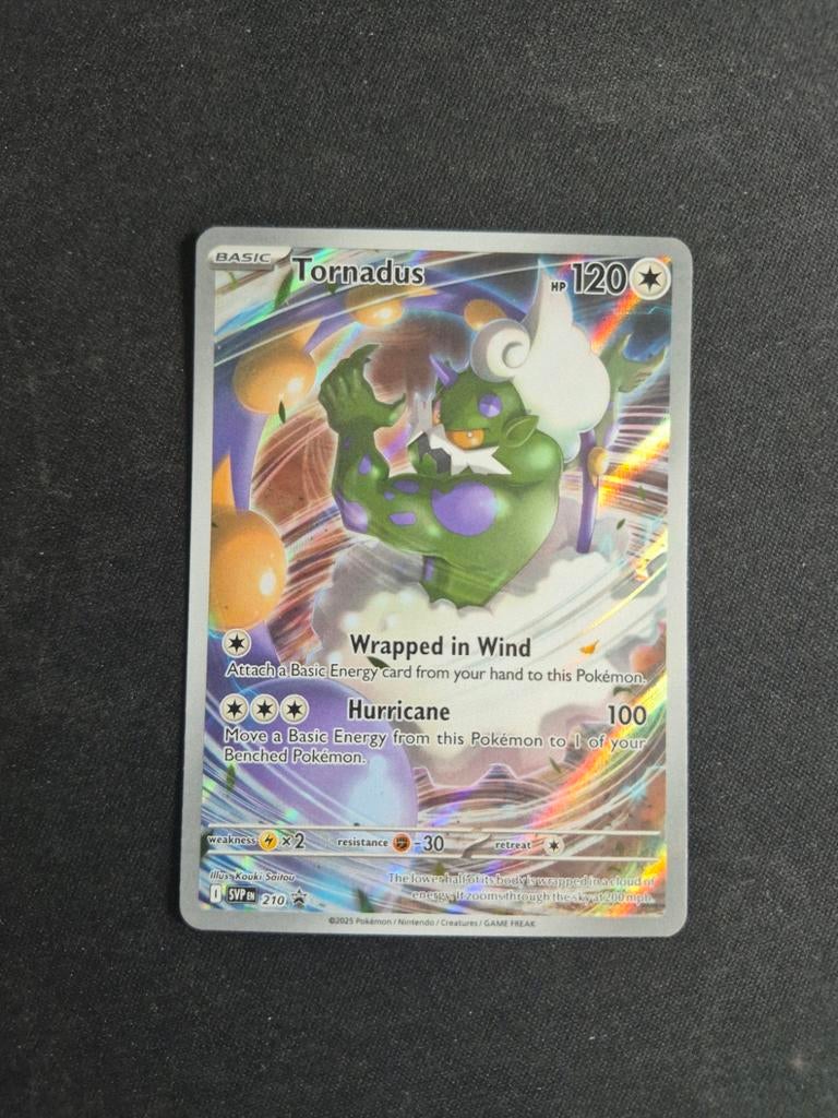 Pokemon Kaart Tornadus 210 Promo, Ophalen of Verzenden, Zo goed als nieuw, Losse kaart, Foil