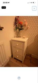 Nachtkastje / Bijzetkastje met 3 Lades - Goede Staat, Ophalen, Gebruikt, Minder dan 45 cm, 55 tot 70 cm