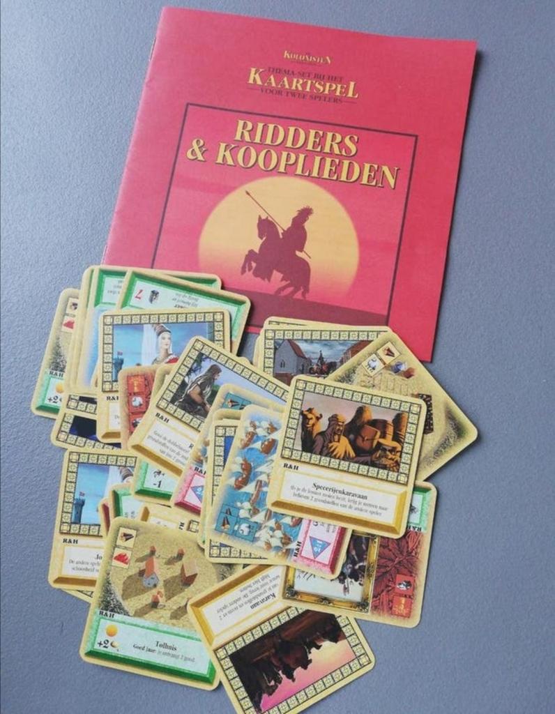 Ridders & kooplieden, uitbreiding Catan kaartspel, Een of twee spelers, Ophalen of Verzenden, Zo goed als nieuw