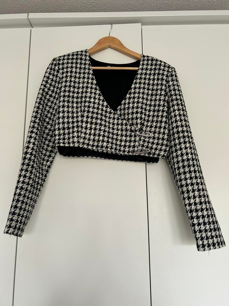 Zara blazer crop maat L - nieuw staat, Kleding | Dames, Ophalen of Verzenden, Zo goed als nieuw