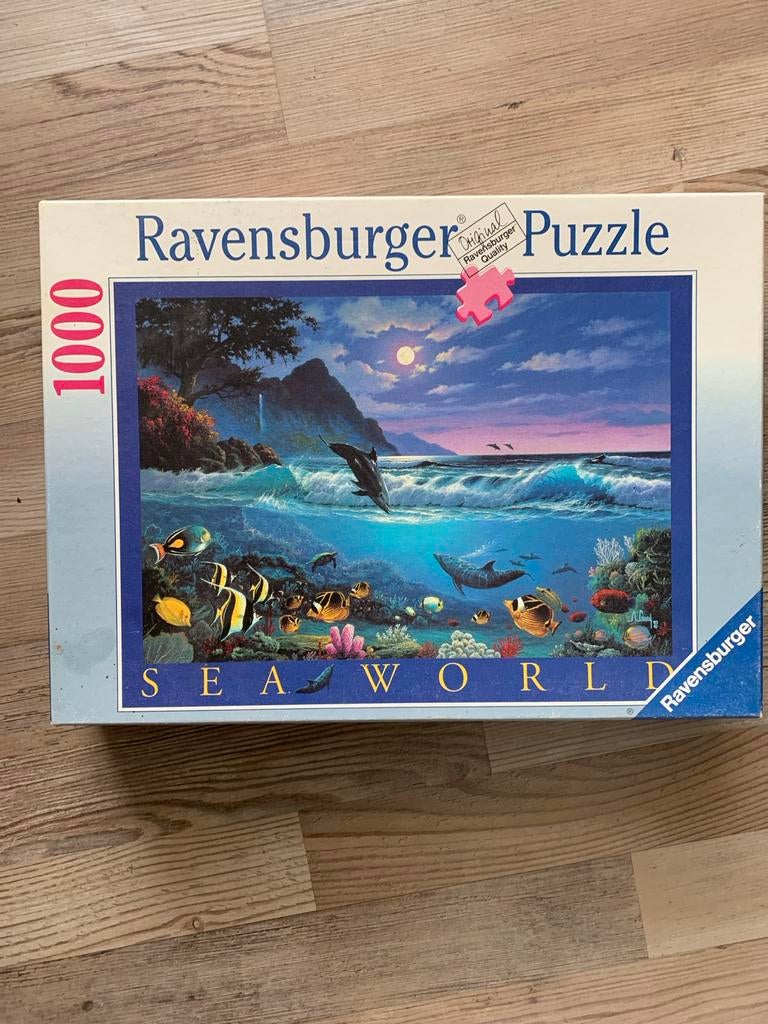 Ravensburger puzzel 1000 stukjes Sea World, Ophalen, 500 t/m 1500 stukjes, Gebruikt, Legpuzzel