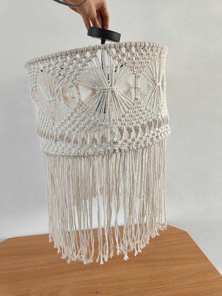 Riverdale Hanglamp Bohème | Wit | 43cm, Ophalen of Verzenden, Nieuw, Minder dan 50 cm