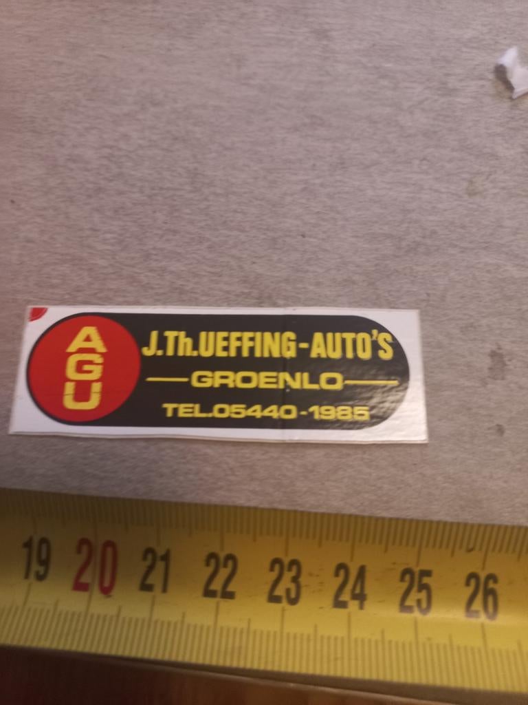 Agu j th ueffing auto,s groenlo, Ophalen of Verzenden, Zo goed als nieuw