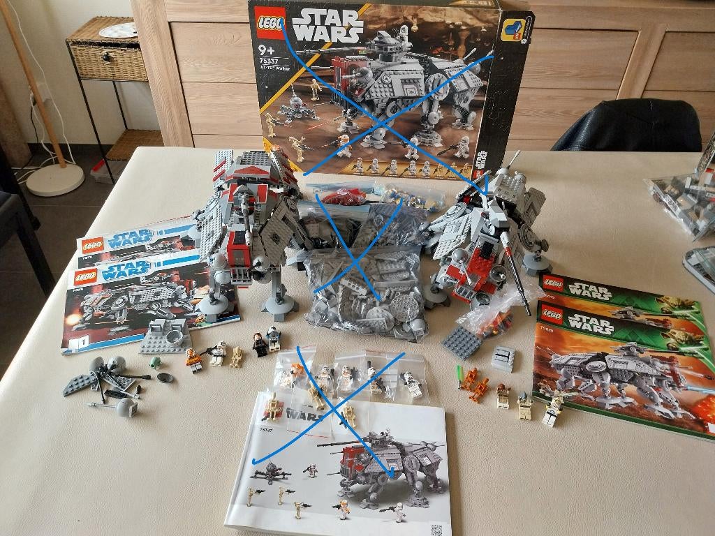 lego star wars lot sets at te walker 3X, Star Wars, Lego, Ophalen of Verzenden, Zo goed als nieuw