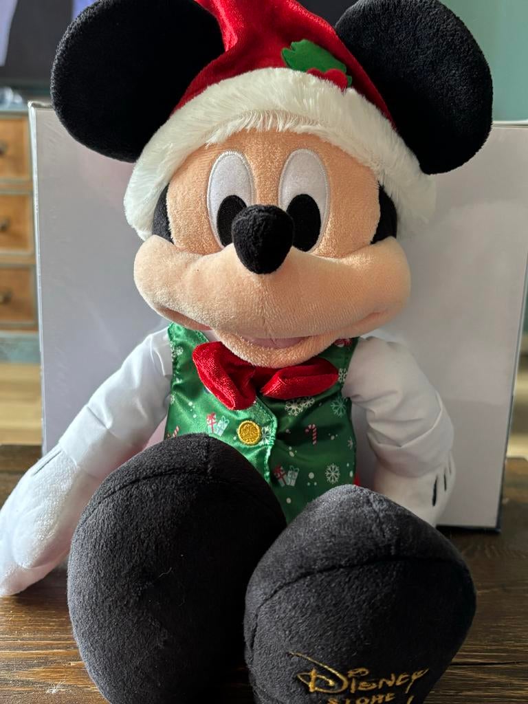 Disney Mickey Mouse Kerst Knuffel - Feestelijke Editie, Verzamelen, Ophalen of Verzenden, Mickey Mouse, Zo goed als nieuw, Knuffel