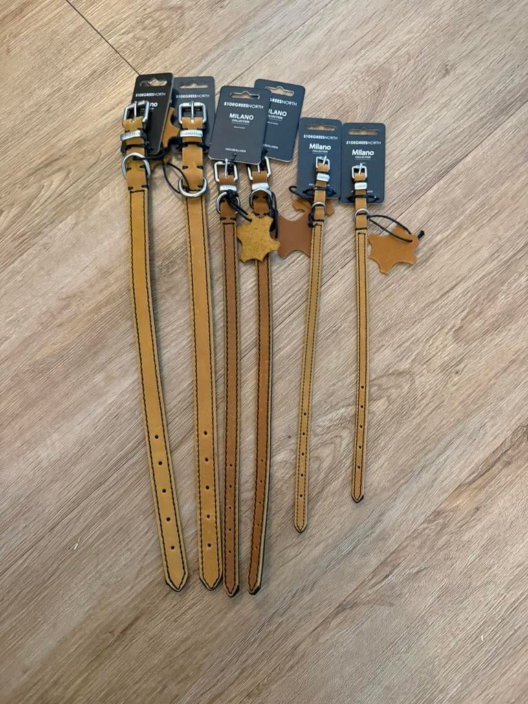 Leren halsbanden en lijnen nieuw, Dieren en Toebehoren, Hondenriemen, Ophalen of Verzenden, Nieuw