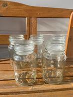 5x Douwe Egberts glazen pot voorraadpot, Ophalen of Verzenden