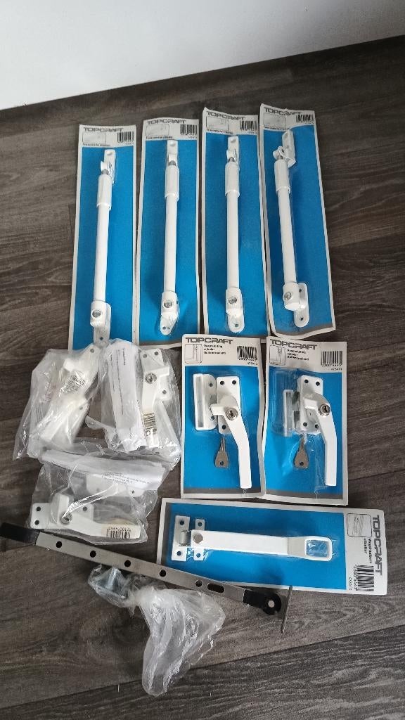 raamsluiting telescopisch raamuitzeiiers uitzetter partijtje, Ophalen, Nieuw, Overige materialen, Overige typen