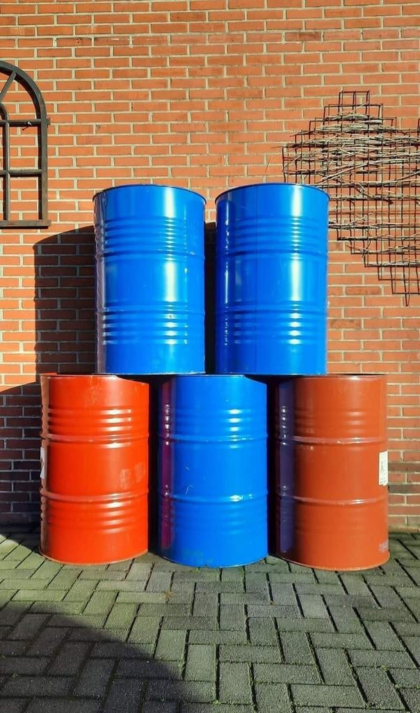 200 liter vat vuurton brandvat brandton vuurkorf brandvat, Tuin en Terras, Ophalen of Verzenden