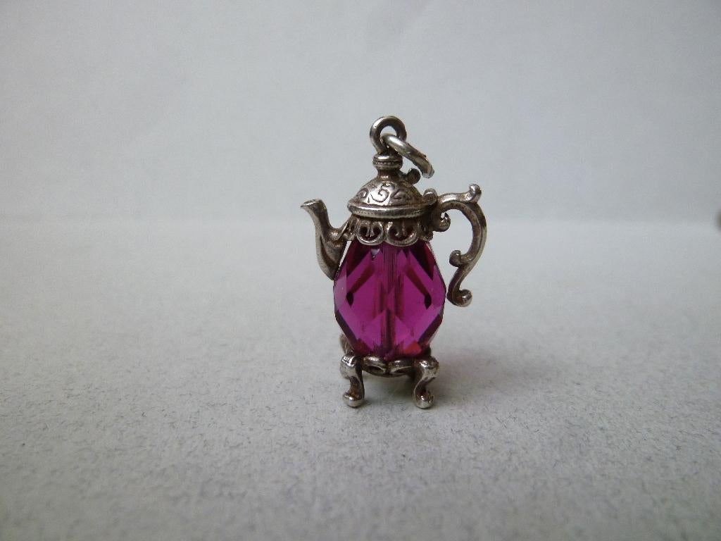 Oude Nuvo bedel zilver Koffiepot Schenkkan, Sieraden, Tassen en Uiterlijk, Antieke sieraden, Verzenden, Zilver, Hanger