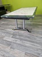 marmeren salontafel bruno.capacci 1950, Ophalen, 100 tot 150 cm, 50 tot 100 cm, Minder dan 50 cm