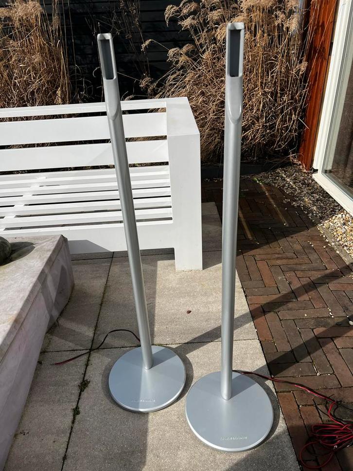 Bowers & Wilkins FS-M1 Vloerstandaards – Zilver (voor M-1), Audio, Tv en Foto, Luidsprekers, Gebruikt, Overige typen, 120 watt of meer