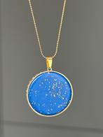 Lapis Lazuli Gouden Hanger Ketting, Overige voorstellingen, Blauw, Nieuw, Ophalen of Verzenden