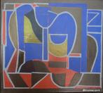 uit 1954==Hubert Bekman 1896-1974 == abstracte compositie, Ophalen of Verzenden