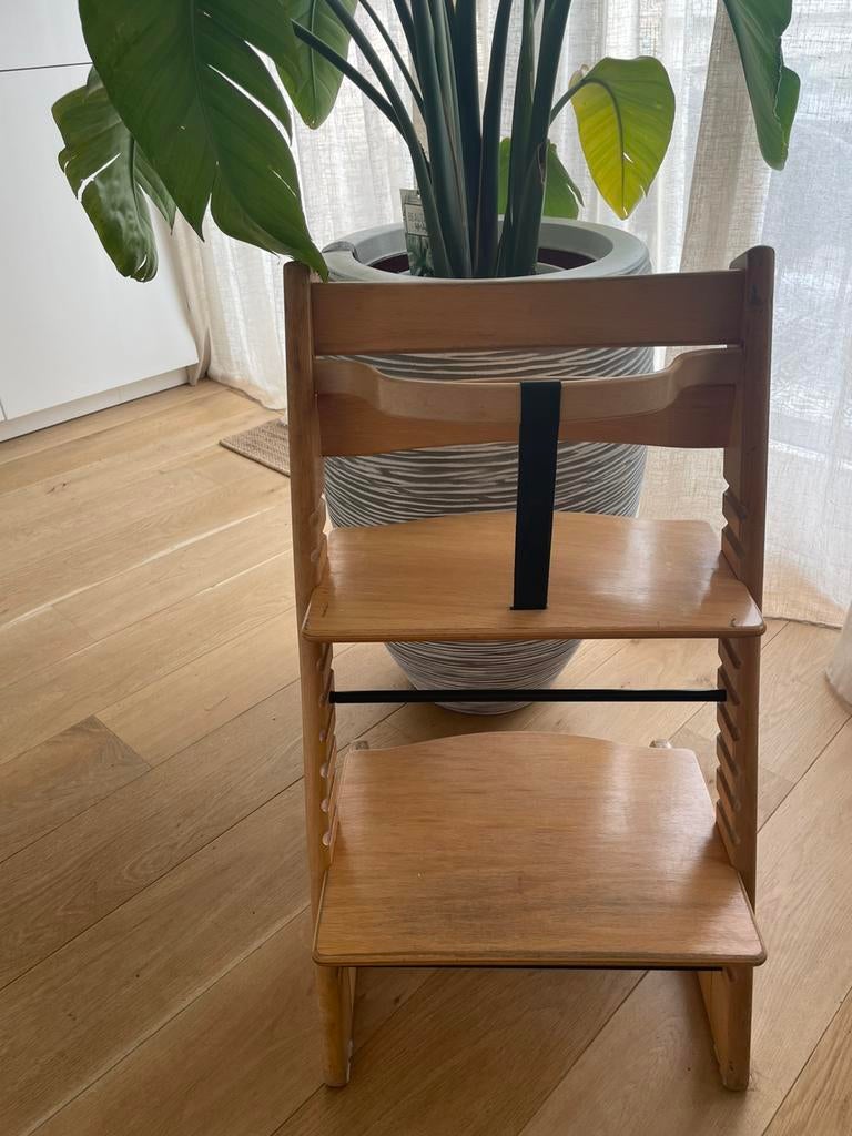 Klassieke Stokke Tripp Trapp – Naturel Beuken, Kinderen en Baby's, Kinderstoelen, Ophalen, Zo goed als nieuw, Meegroeistoel, Stoelverkleiner