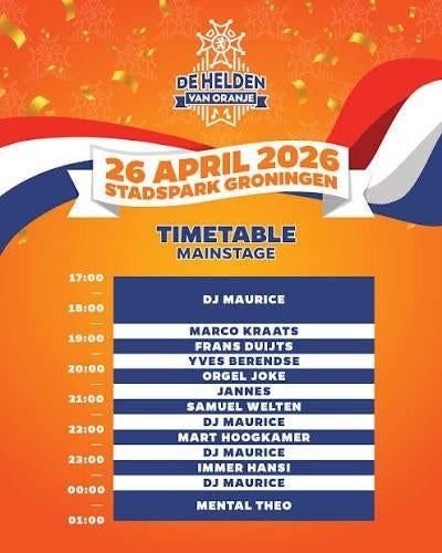3 kaarten tickets helden van oranje stadspark groningen, Drie personen of meer, Ticket of Toegangskaart