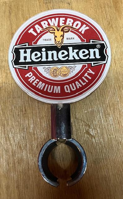 Heineken Bier Tarwebok Tapruiter, Verzamelen, Ophalen of Verzenden, Gebruikt, Reclamebord, Plaat of Schild, Heineken