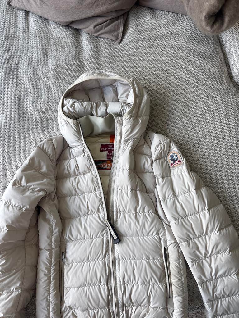 Parajumpers lichtgewicht jas met capuchon maat y-m, Ophalen of Verzenden, Gedragen, Maat 38/40 (M), Beige