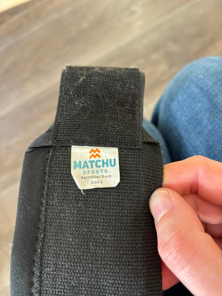 Bekkenband, Ophalen, Zo goed als nieuw