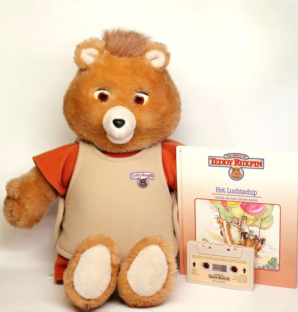 Teddy Ruxpin 1985 volledig werkend "Worlds Of Wonder", Ophalen of Verzenden, Zo goed als nieuw