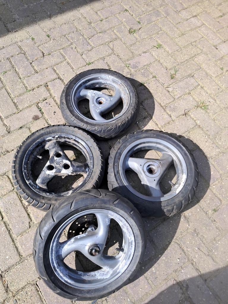 Peugeot velgen, Fietsen en Brommers, Brommeronderdelen | Scooters, Ophalen, Overige typen, Peugeot