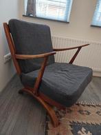 Vintage mid-century design lounge stoel, Huis en Inrichting, Ophalen, Gebruikt, Bruin, Eén