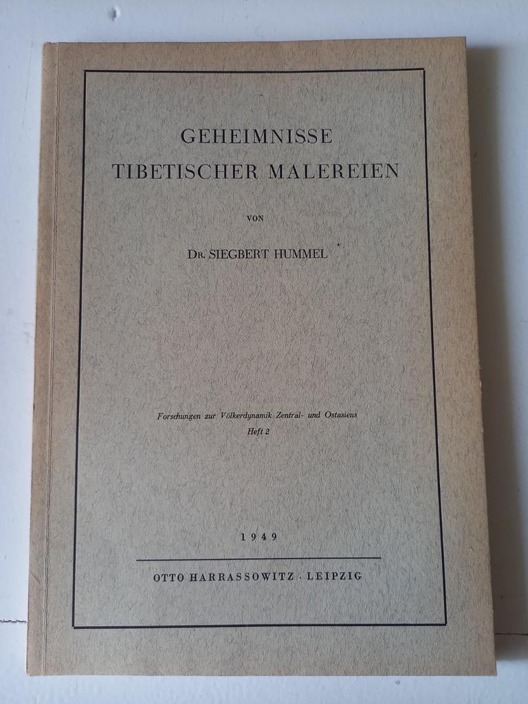 w21 Geheimnisse Tibetischer Malereien - Dr. Siegbert Hummel, Ophalen of Verzenden, Gelezen