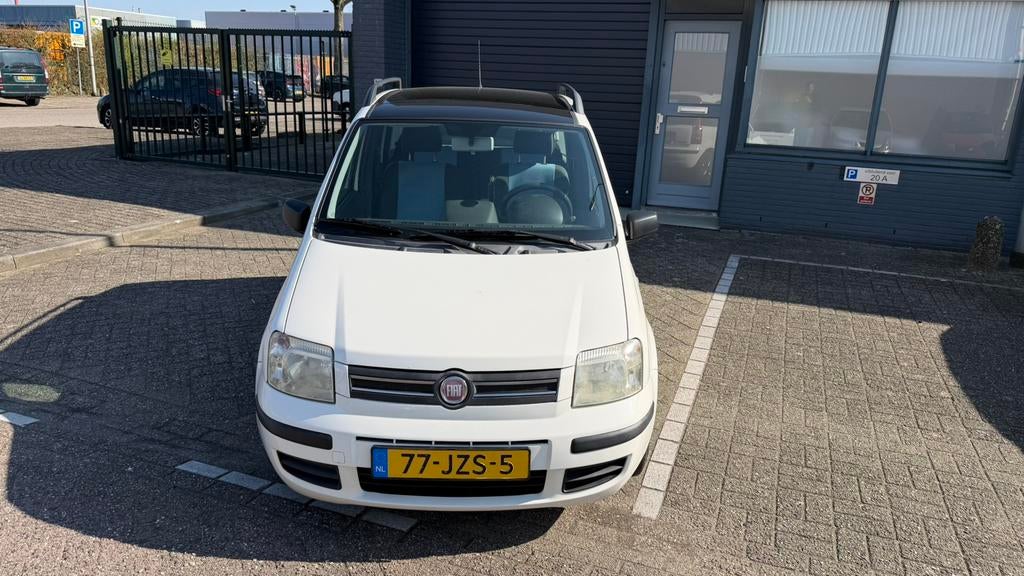 Fiat Panda 1.2 44KW 60PK 2009 Wit Pano Dak Apk Airco Nap, Auto's, Fiat, Voorwielaandrijving, 1242 cc, Wit, Origineel Nederlands