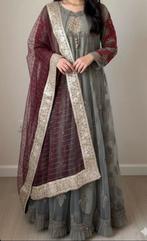 Anarkali Frock - 3piece, Maat 38/40 (M), Ophalen of Verzenden, Zo goed als nieuw, Grijs