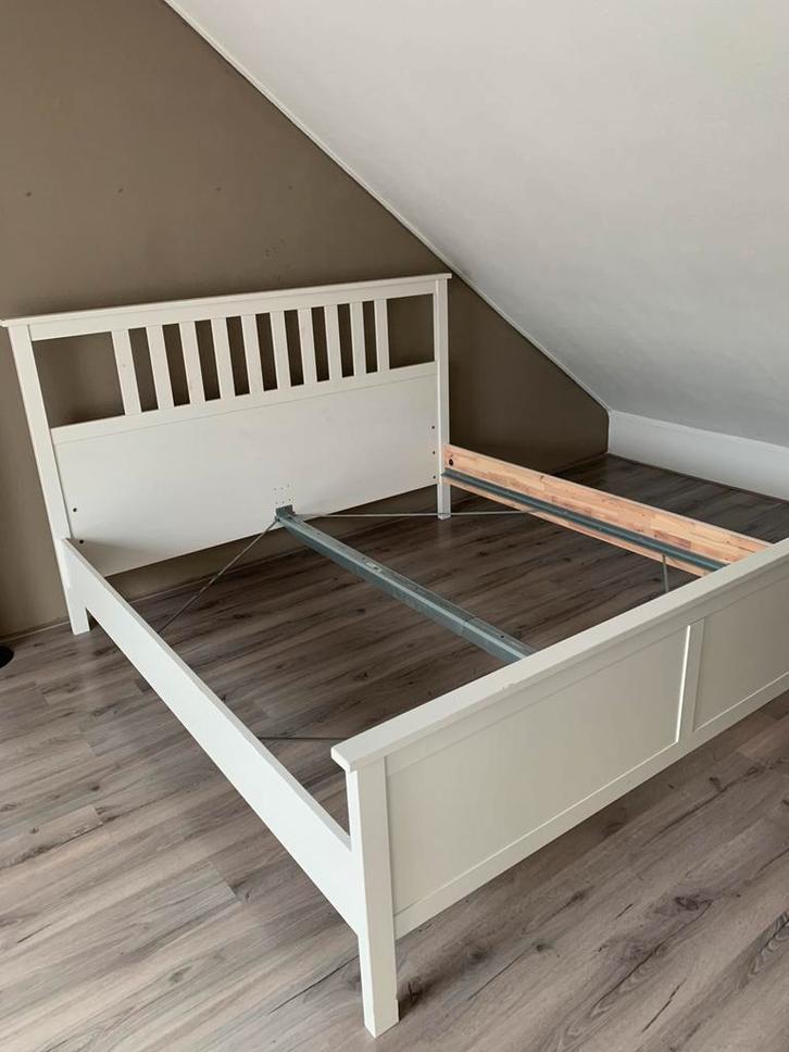 IKEA Hemnes bedframe 180/200., Huis en Inrichting, Slaapkamer | Bedden, Gebruikt, Tweepersoons, 180 cm, 200 cm, Hout, Wit, Ophalen