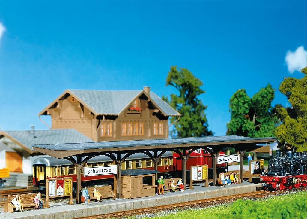 Faller: Perron Schwarzach NIEUW, Hobby en Vrije tijd, Modeltreinen | N-Spoor, Overige merken, Gelijkstroom of Wisselstroom, Brug, Tunnel of Gebouw