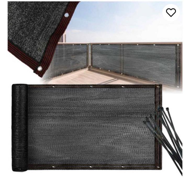 Zwart schaduwdoek 700x105 cm, Tuin en Terras, Schaduwdoeken, Nieuw, Ophalen of Verzenden