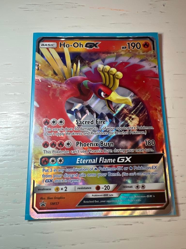 Ho-Oh GX Pokémon kaart, Ophalen of Verzenden, Zo goed als nieuw, Losse kaart, Foil